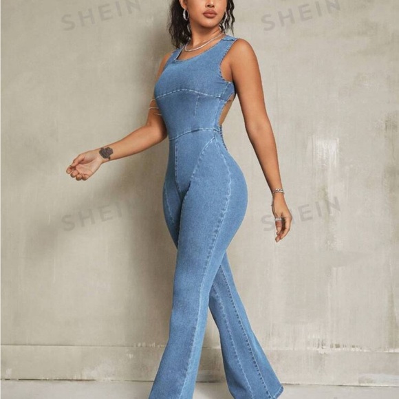 SHEIN, size small, denim dark wash - Picture 3 of 7